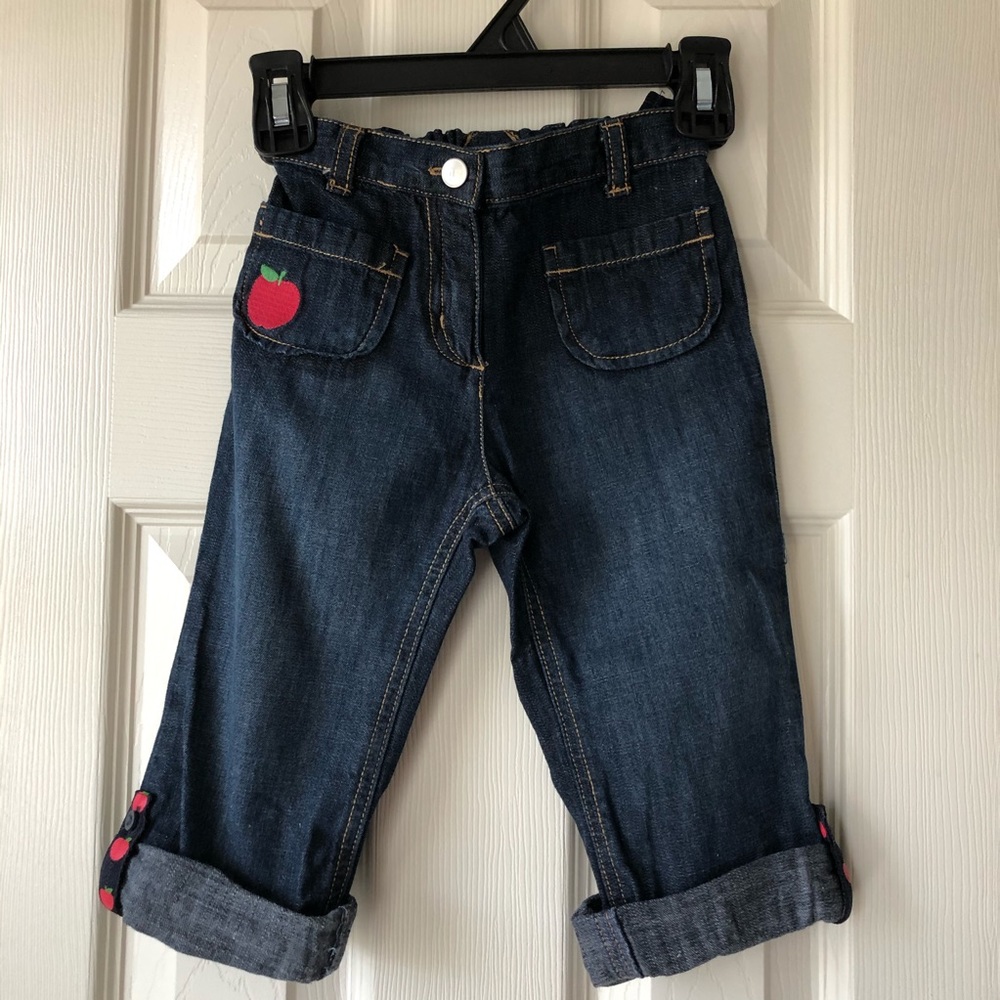 Gymboree Apple Cuffed Jeans 2T